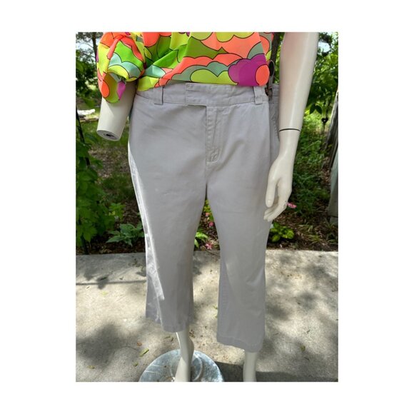 Y2K Tommy Hilfiger Belt Back Trousers Pants Suspender Buttons Straight Leg - Picture 4 of 12